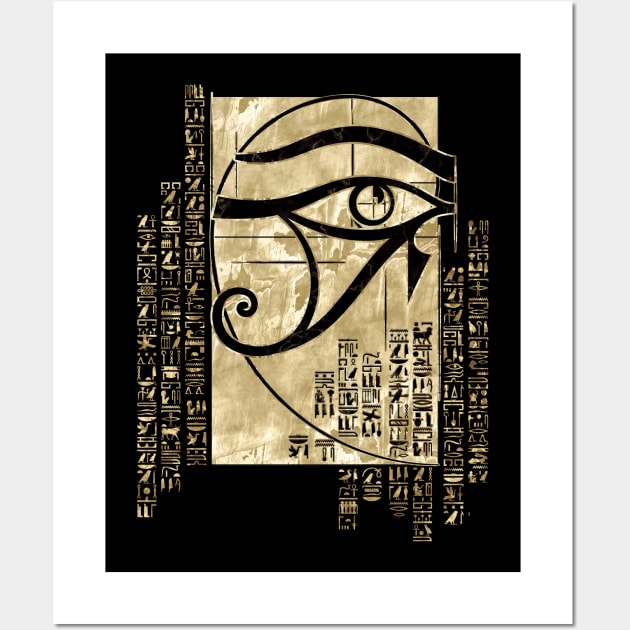 Egyptian Eye of Horus- Sacred Geometry Ornament Wall Art by Nartissima